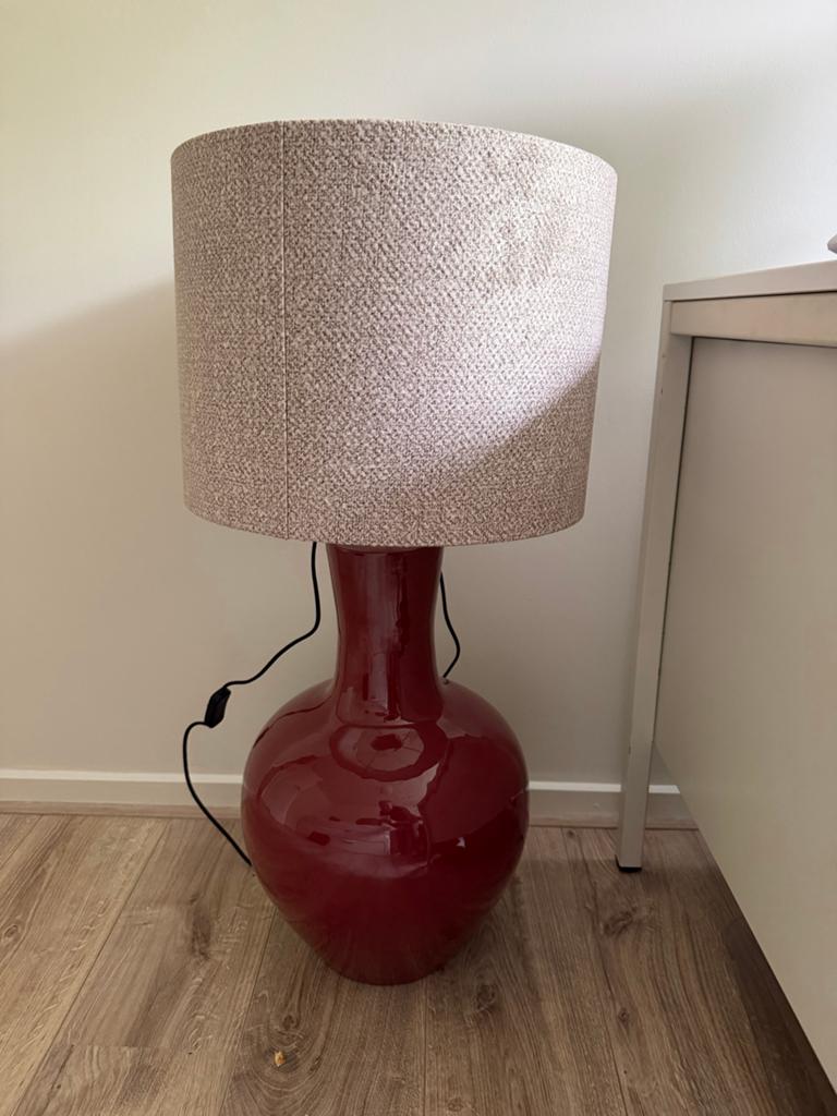 Light & Living NANA Lamp - Bordeaux Rood, Ophalen, Nieuw, Overige materialen, Minder dan 100 cm