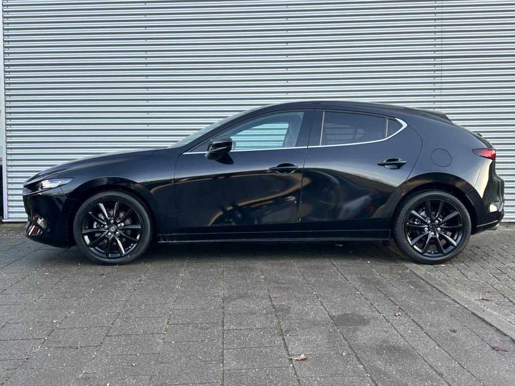 Mazda 3 2.0 e-SkyActiv-X M Hybrid 186 Nagisa | Camera | Lede, Auto's, Mazda, 1998 cc, Gebruikt, Zwart, Origineel Nederlands