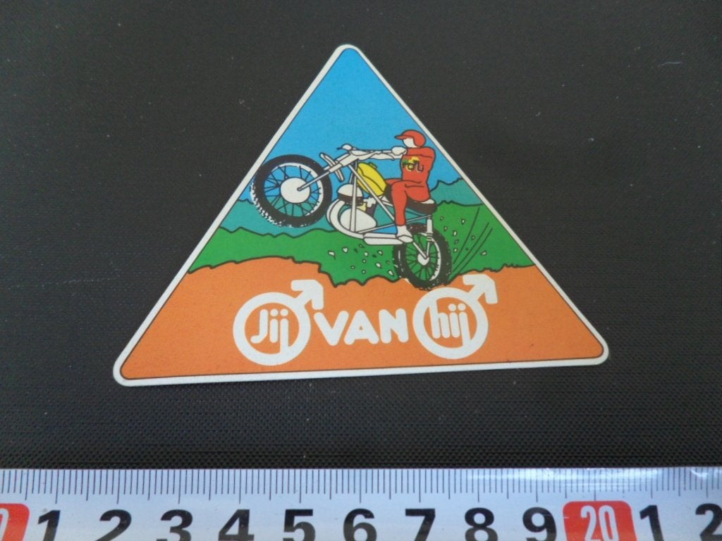 sticker strip motocross kleding mode jij van hij, Verzamelen, Ophalen, Zo goed als nieuw