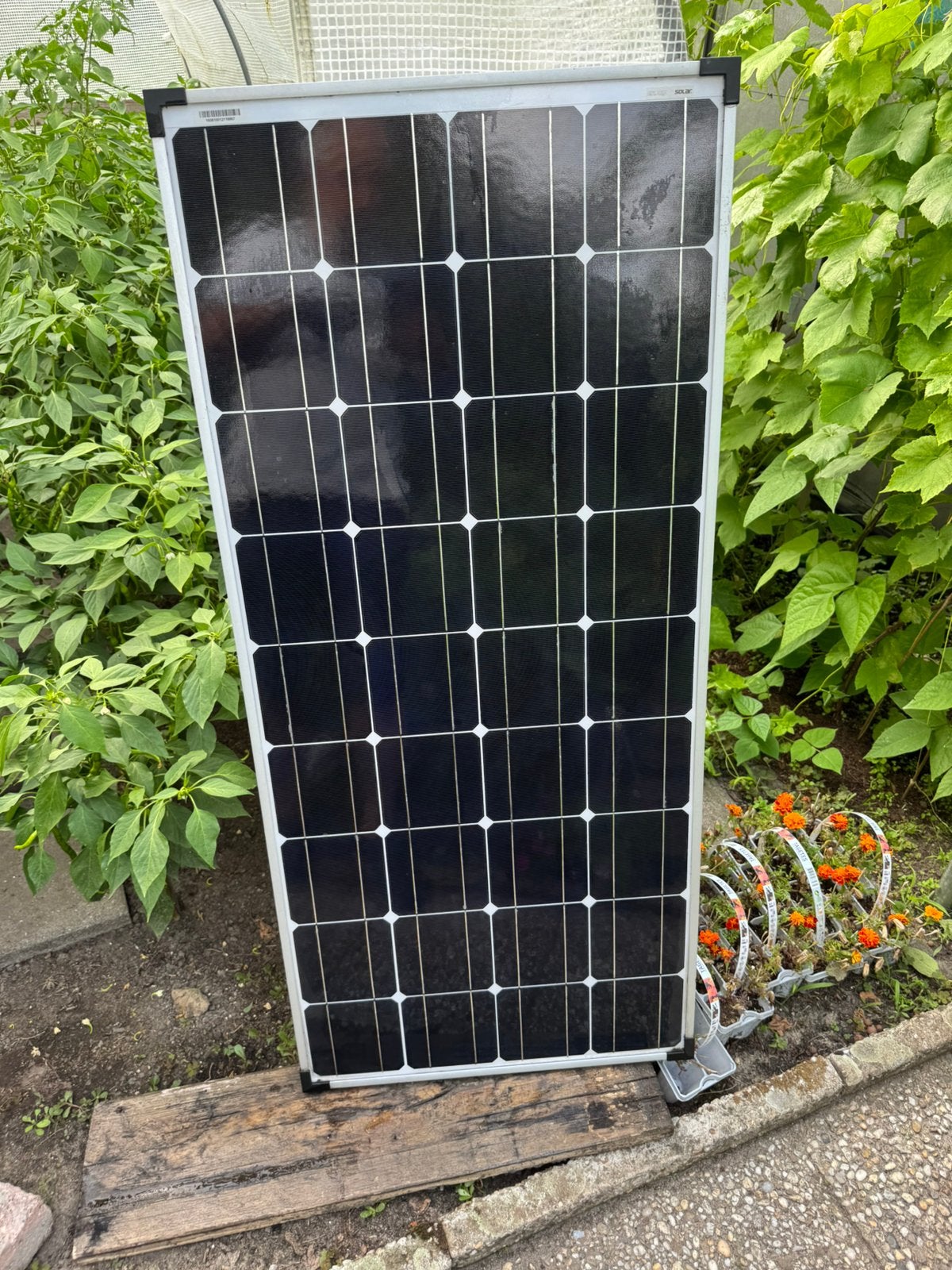 Zonnepaneel 100w/12v, Schuur, Zo goed als nieuw, Zonder ramen, Ophalen