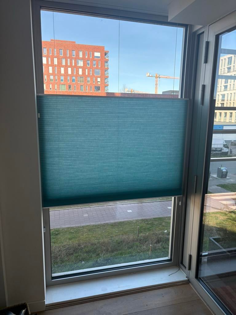 Duettes, plissé gordijnen, met top down bottom up functie, Huis en Inrichting, Ophalen, Gebruikt, 100 tot 150 cm, 200 cm of meer