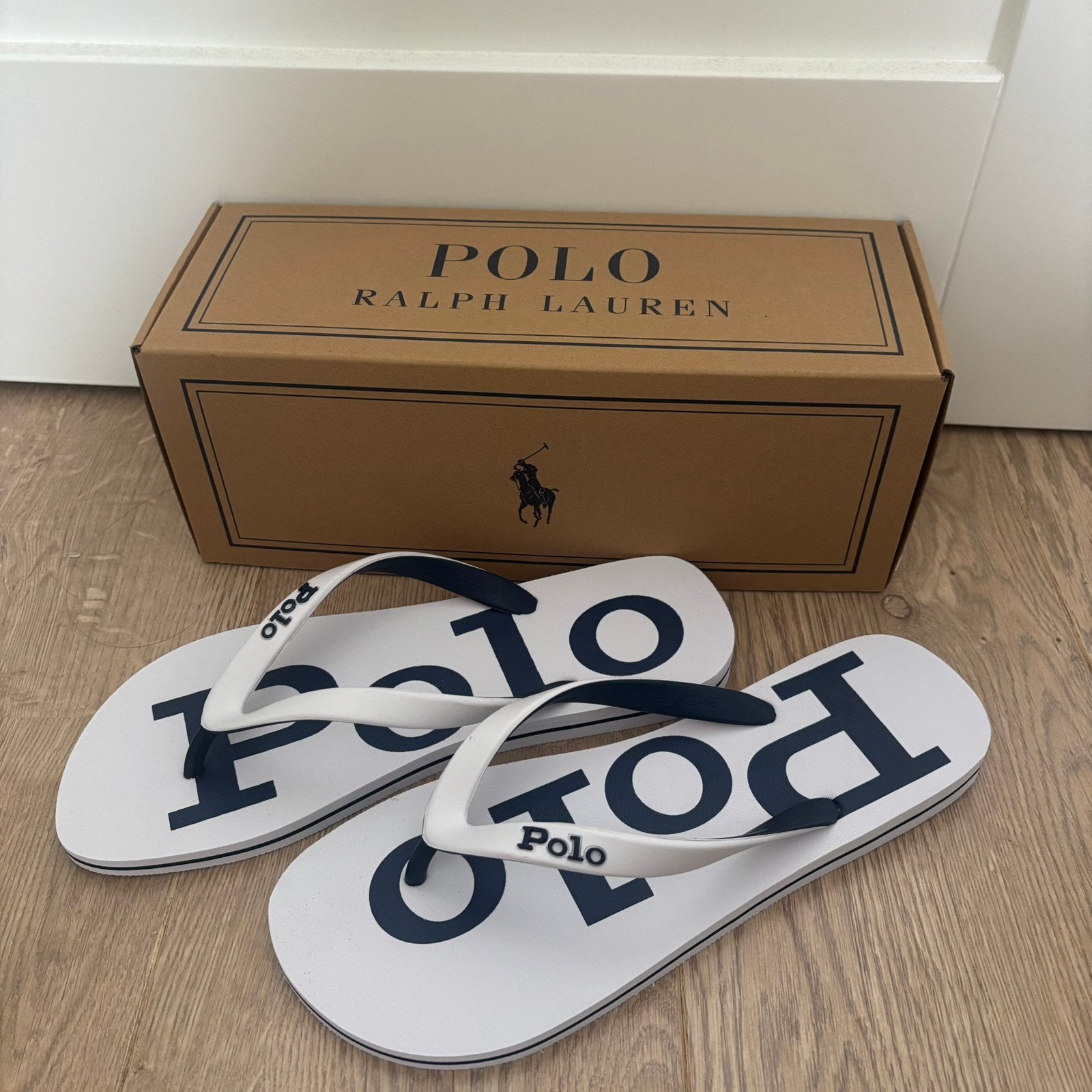 Polo Ralph Lauren slippers maat 43 - NIEUW, Slippers, Wit, Nieuw, Ophalen of Verzenden