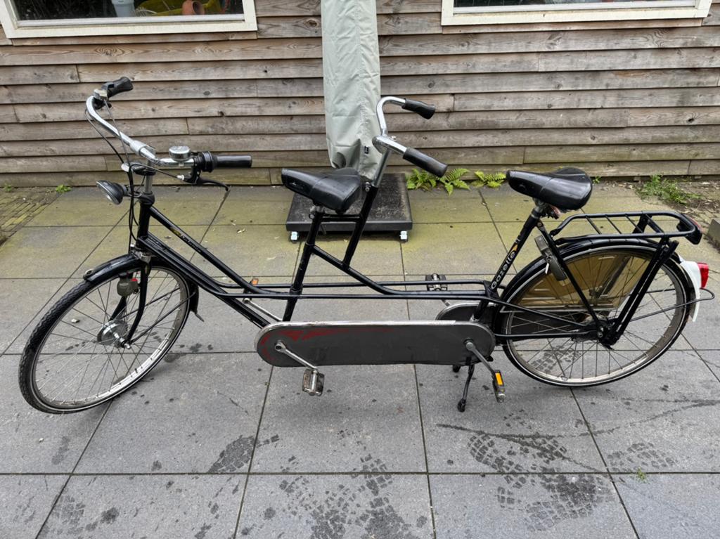 Gazelle Tandem, Fietsen en Brommers, Fietsen | Tandems, Minder dan 10 versnellingen, Gebruikt, 51 tot 55 cm, Trommelrem