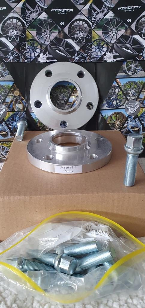 Spoorverbreders spacers Saab Opel 5x110 65.1 15mm, Ophalen of Verzenden