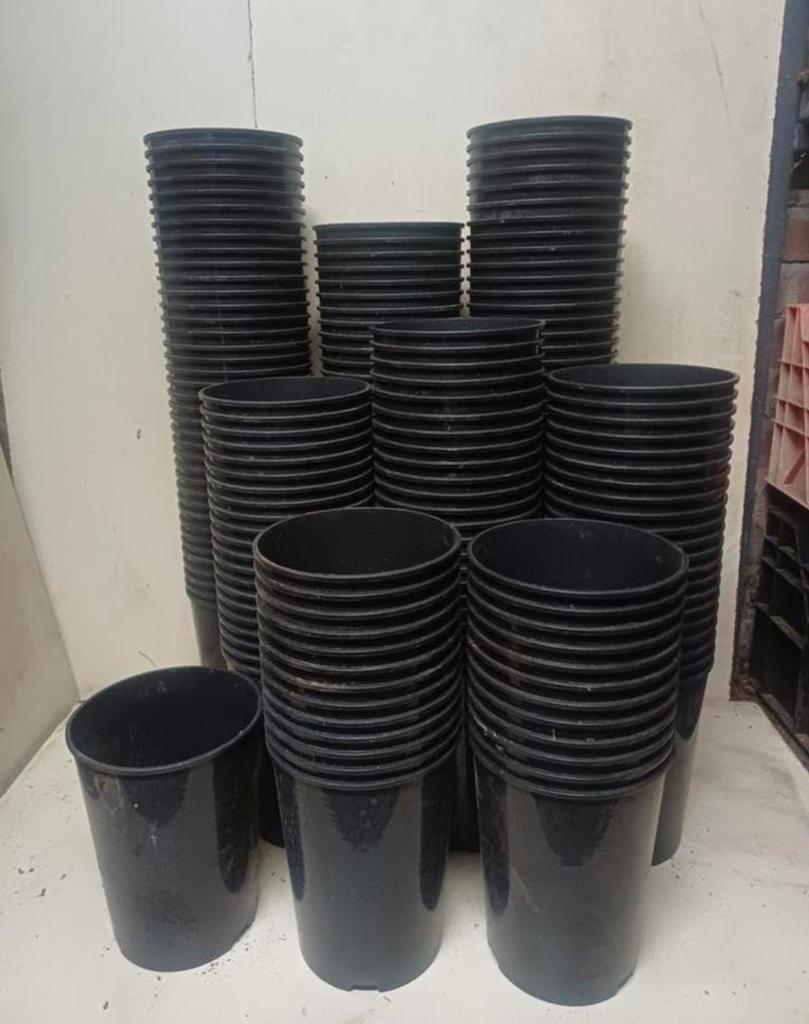 Hoge kweekpotten plantenpotten bloempotten 3 liter, Tuin en Terras, Kunststof, Gebruikt, Minder dan 30 cm, Rond