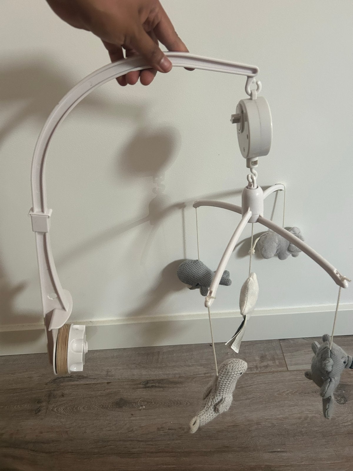 Muzikale wiegmobiel met schattige dierenhangers, Kinderen en Baby's, Ophalen, Zo goed als nieuw, Mobiel, Met geluid