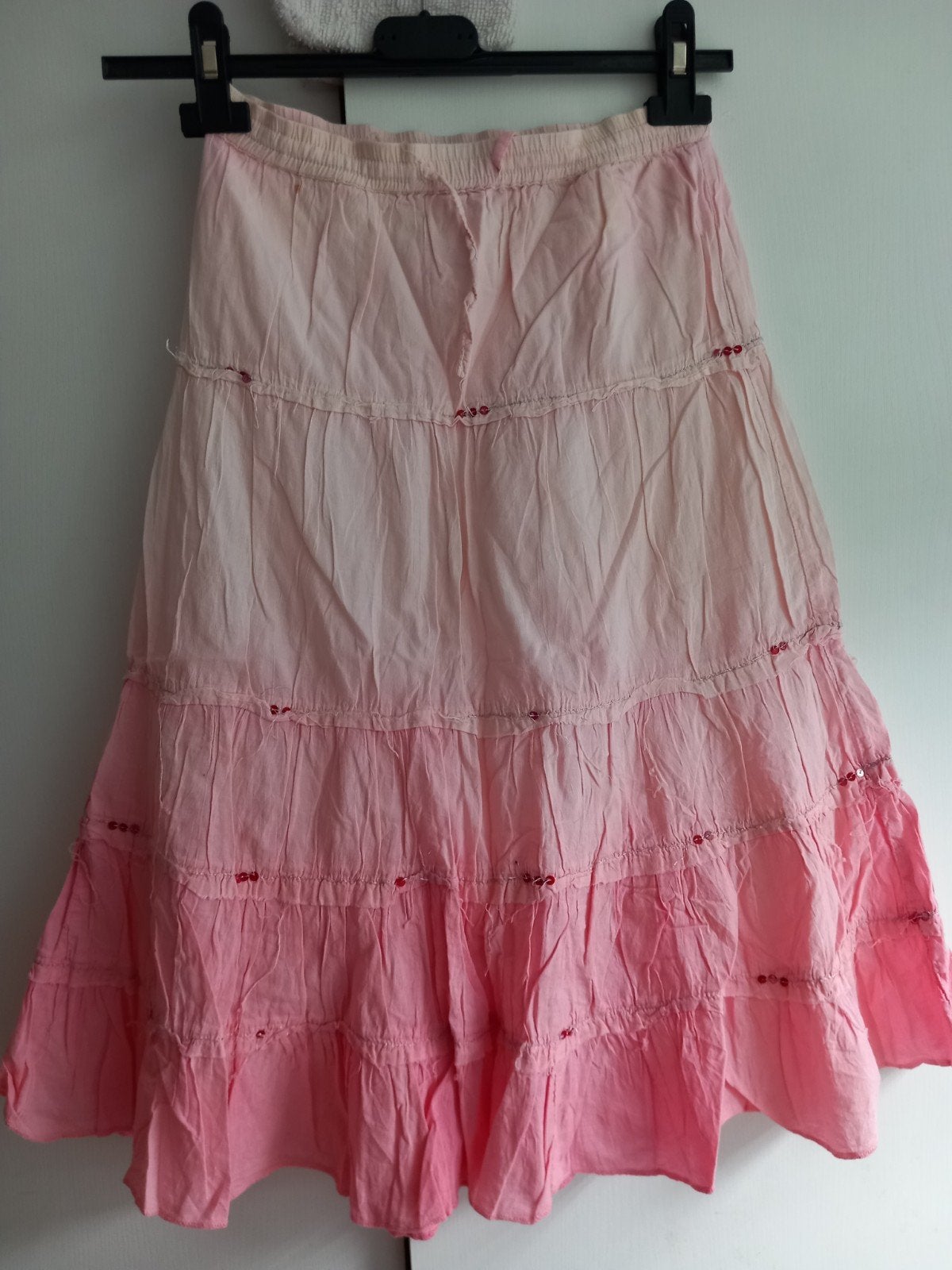 Bijna gratis Rok maat 134 midi rose hippie, Kinderen en Baby's, Ophalen of Verzenden, Zo goed als nieuw, Meisje, Jurk of Rok