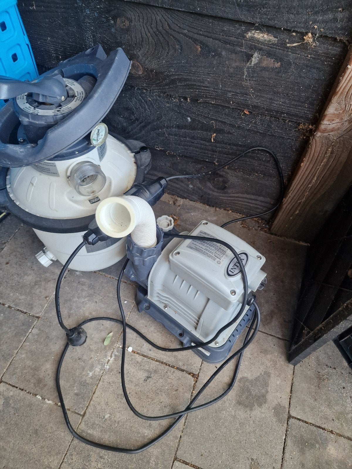 Intex zandfilterpomp met toebehoren voor zwembad, Ophalen, Gebruikt, Filter