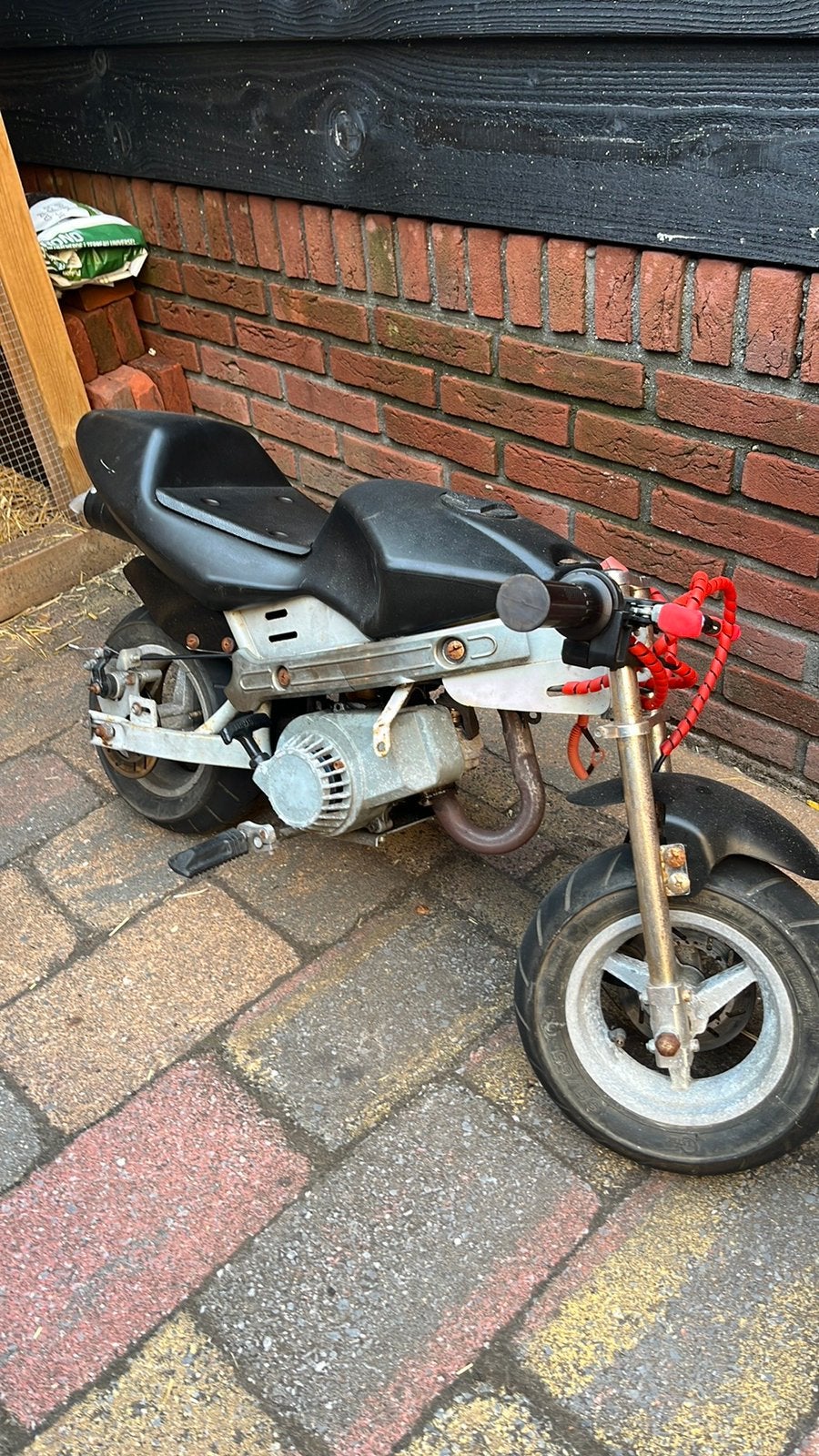 Mini bike, Fietsen en Brommers, Minibikes, Midibikes en Pitbikes, Ophalen, Gebruikt, Schijfrem, Pitbike