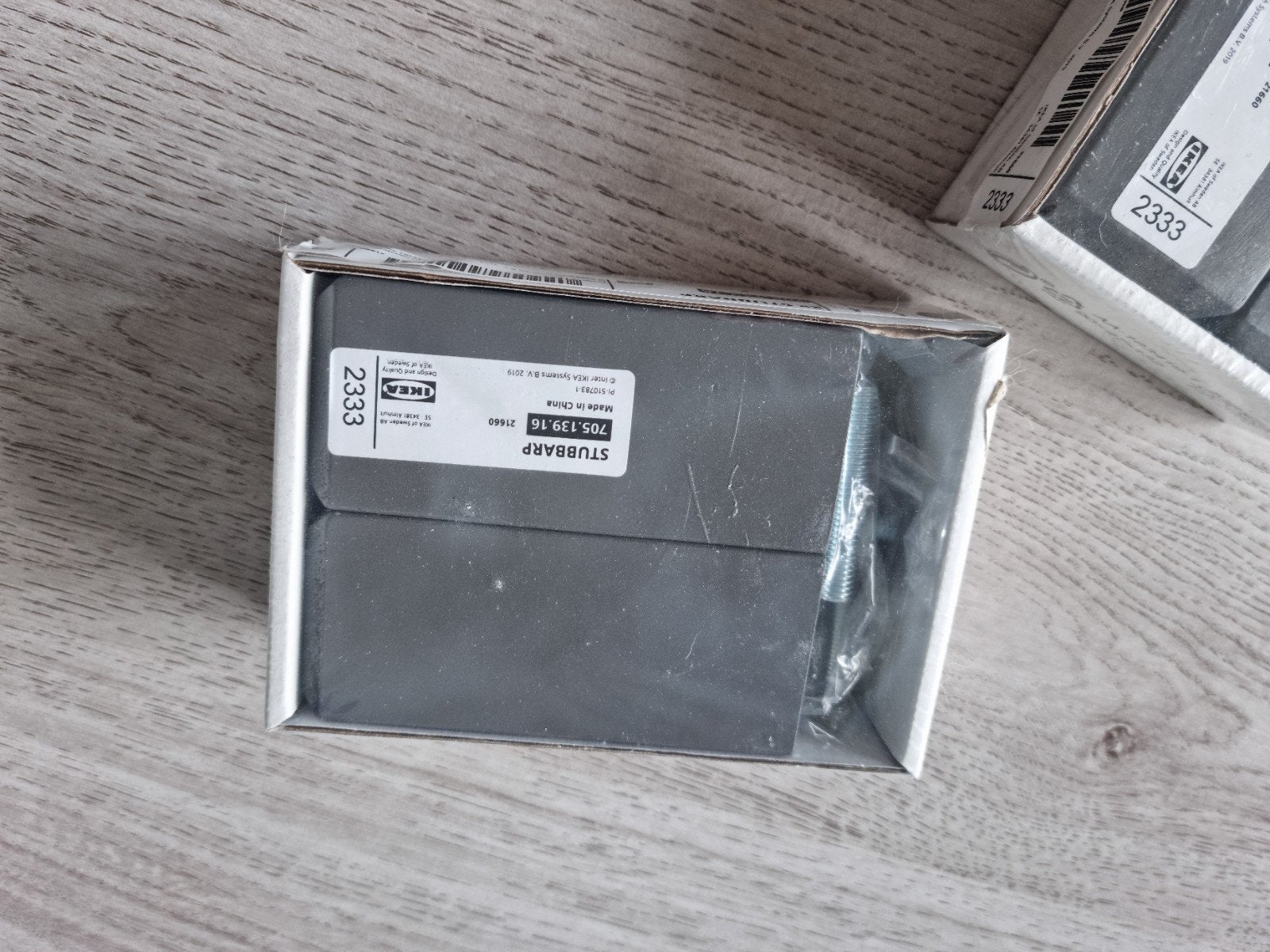 2 verpakkingen Ikea stubbarp grijze poten (2 stuks), Ophalen of Verzenden, Nieuw