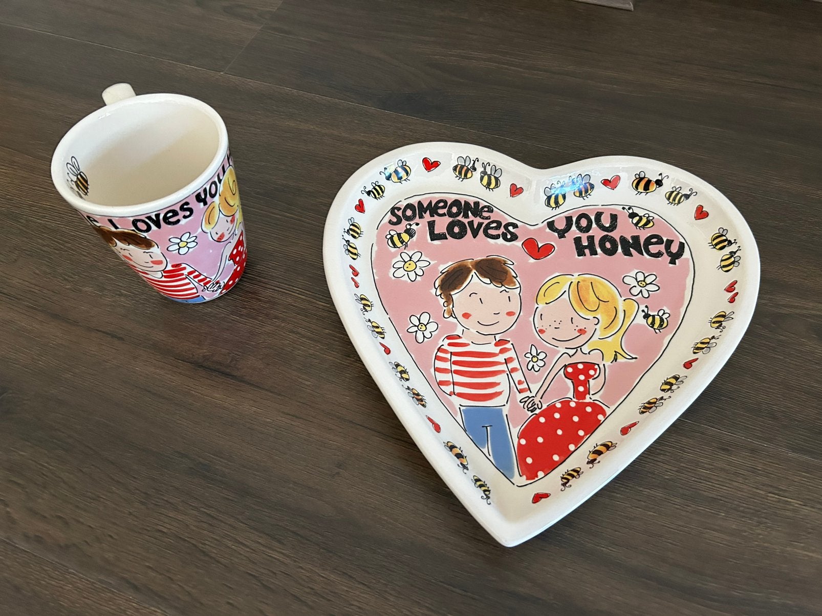Blond Amsterdam schaal hart en mok valentijn, Nieuw, Ophalen of Verzenden, Schaal of Schalen, Overige stijlen