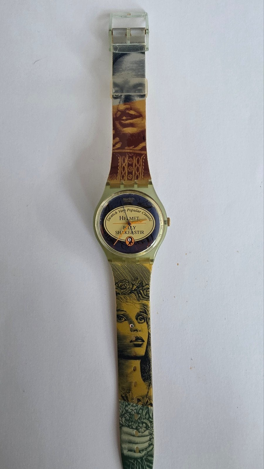 Swatch GG173 ("Helmet" uit de Gent-collectie van 1998)., Kunststof, Gebruikt, Polshorloge, Swatch