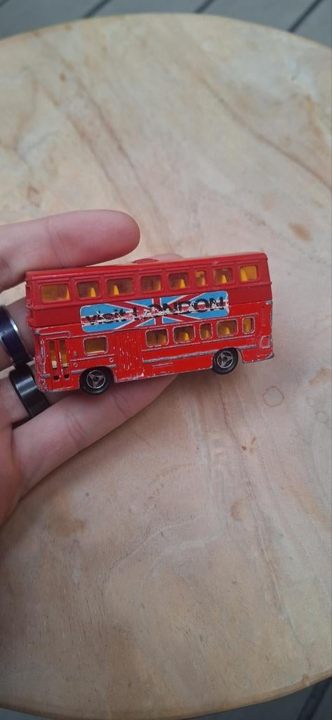 Majorette British Bus - Vintage Speelgoedbus, Ophalen of Verzenden, Gebruikt