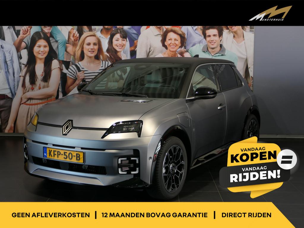 Renault 5 comfort range Roland-Garros 52 kWh - Occasion Leas, Auto's, Renault, Gebruikt, Leder en Stof, 31 min, Origineel Nederlands