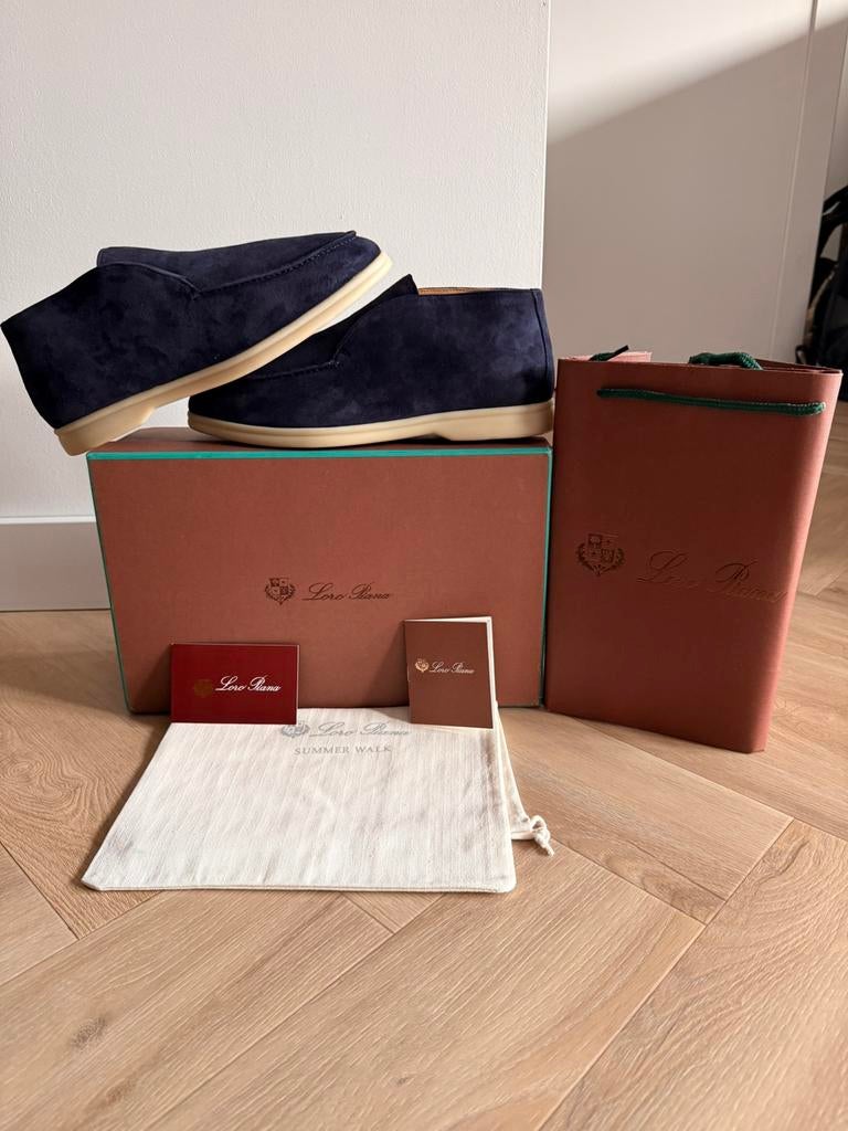 Loro piana, Verzenden, Nieuw, Blauw, Sneakers of Gympen