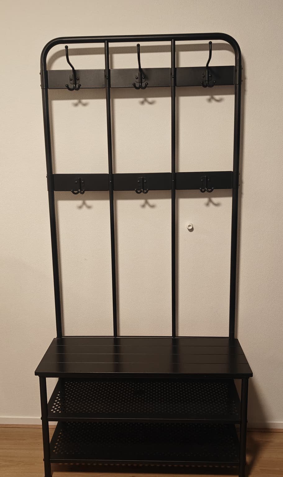 IKEA PINNIG Kapstok / schoenenrek - Zwart, Huis en Inrichting, Woonaccessoires | Kapstokken, Ophalen, Overige typen, Zo goed als nieuw