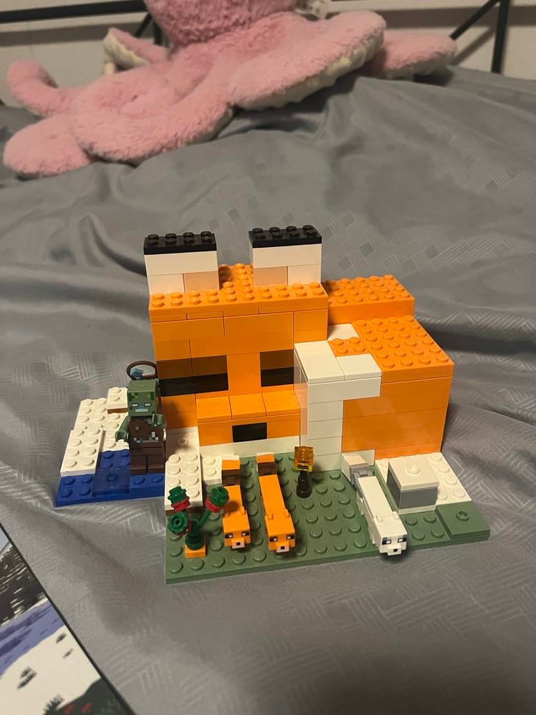 Lego Minecraft De Vossenlodge (21178) - Complete Set, Ophalen of Verzenden, Zo goed als nieuw, Complete set, Lego