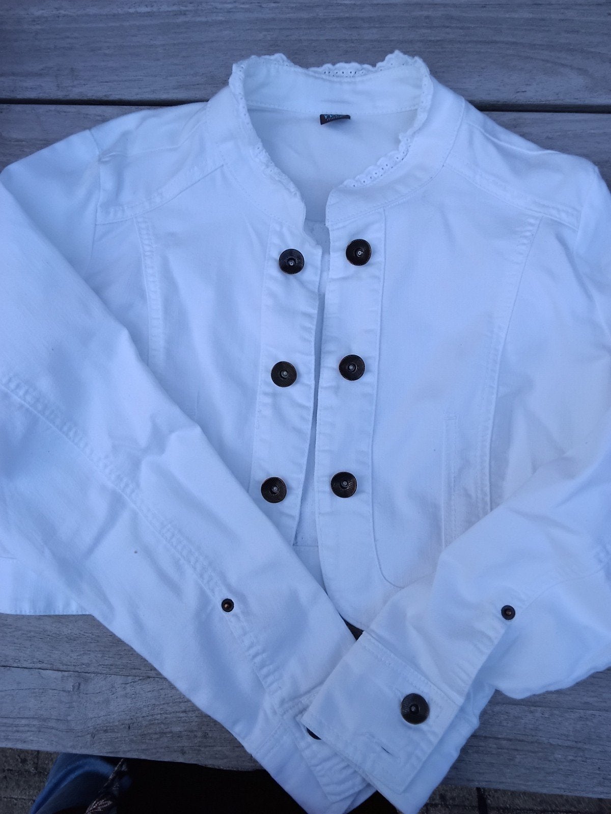 Witte Bolero MS Mode Maat 46, Wit, Maat 46/48 (XL) of groter, Ophalen of Verzenden, Zo goed als nieuw