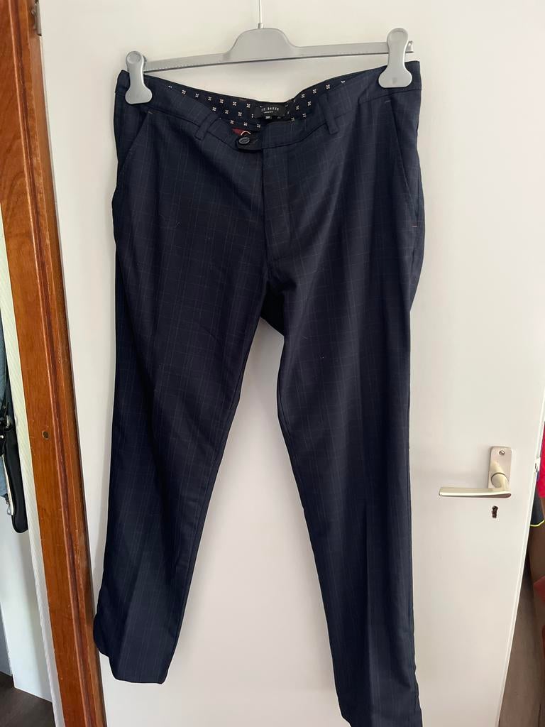 Ted Baker London Heren Pantalon - Maat 36R, Kleding | Dames, Grote Maten, Ophalen of Verzenden, Zo goed als nieuw, Blauw, Broek of Spijkerbroek
