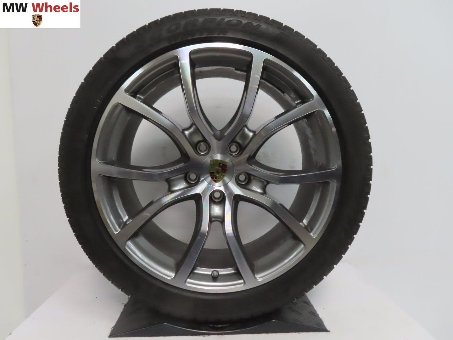 Porsche Cayenne coupe 21 inch velgen met winterbanden, Gebruikt, -, -, Banden en Velgen