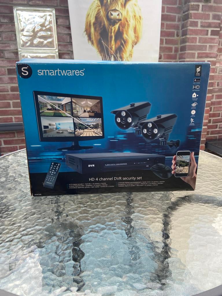 Smartwares HD 4 channel DVR security set, Audio, Tv en Foto, Videobewaking, Ophalen of Verzenden, Nieuw, Buitencamera