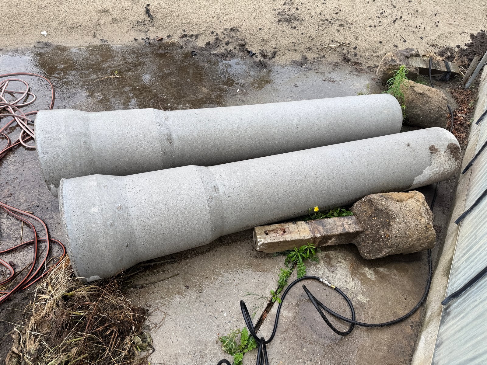 Betonnen afvoerbuizen, Ophalen, 2 tot 4 meter, Zo goed als nieuw, 80 mm of meer