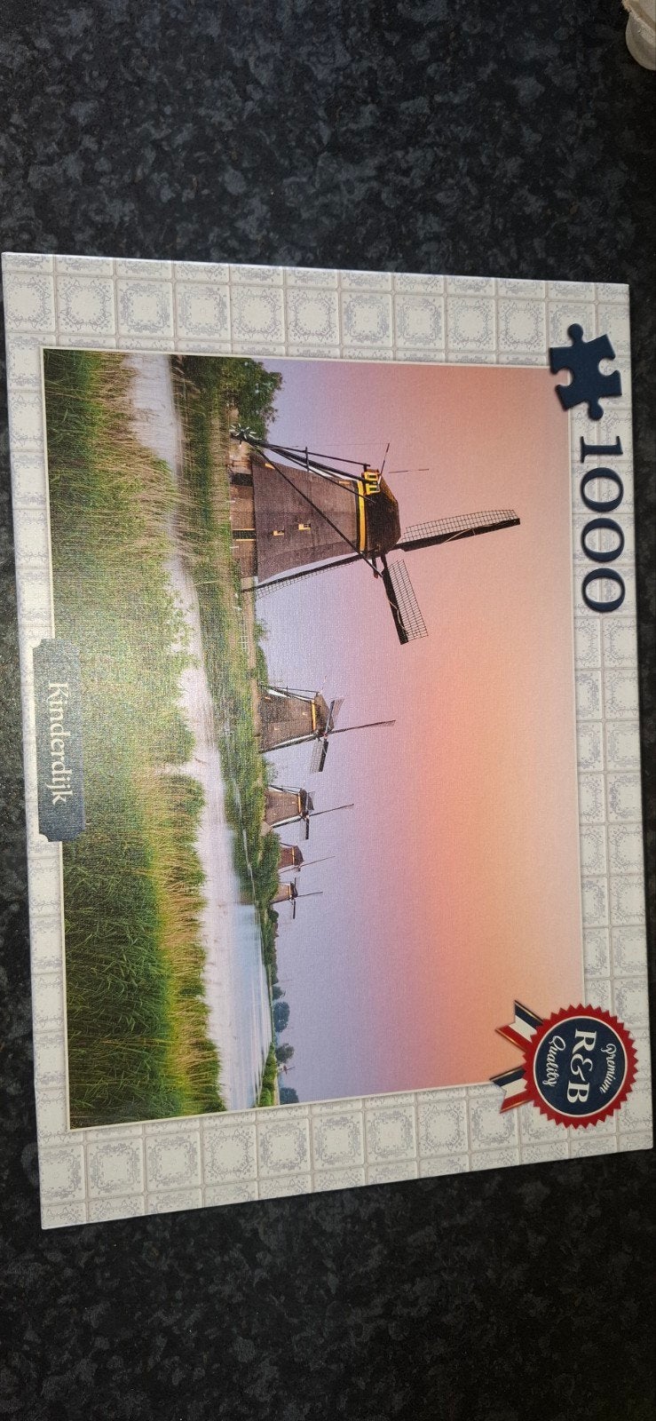 Legpuzzel Kinderdijk 1000 stukjes, Ophalen of Verzenden, 500 t/m 1500 stukjes, Zo goed als nieuw, Legpuzzel