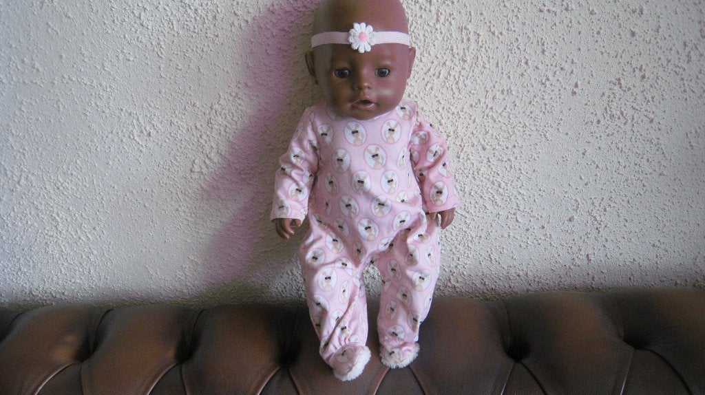 BABY BORN 43 CM SOFT TOUCH DONKER, Kinderen en Baby's, Speelgoed | Poppen, Ophalen, Gebruikt, Babypop