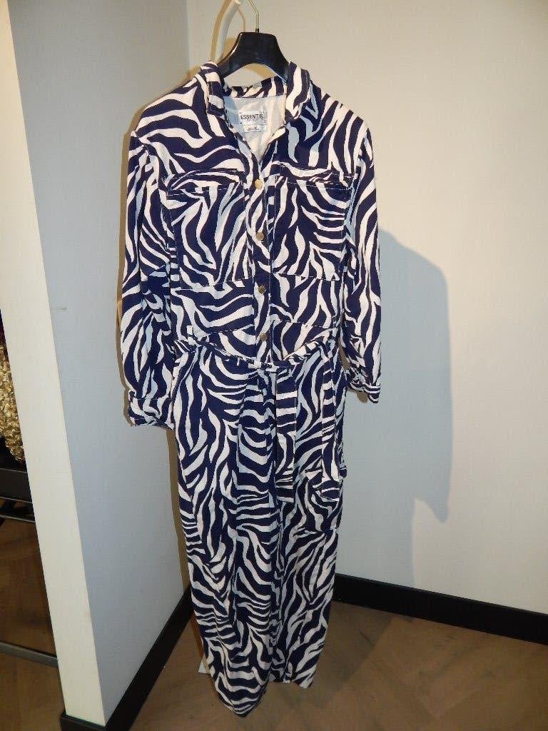 Essentiel Antwerp zebra broekpak jumpsuit gouden knopen M
