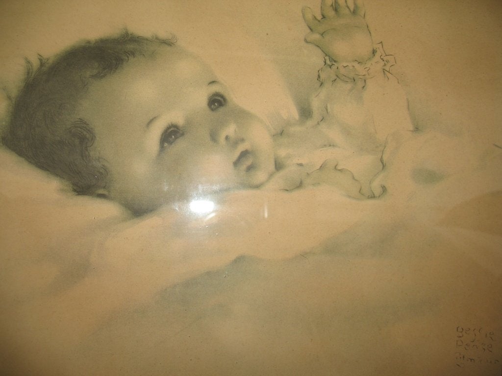 Oude Tekening Prent Awakening Bessie Pease (1960's) Vintage, Ophalen
