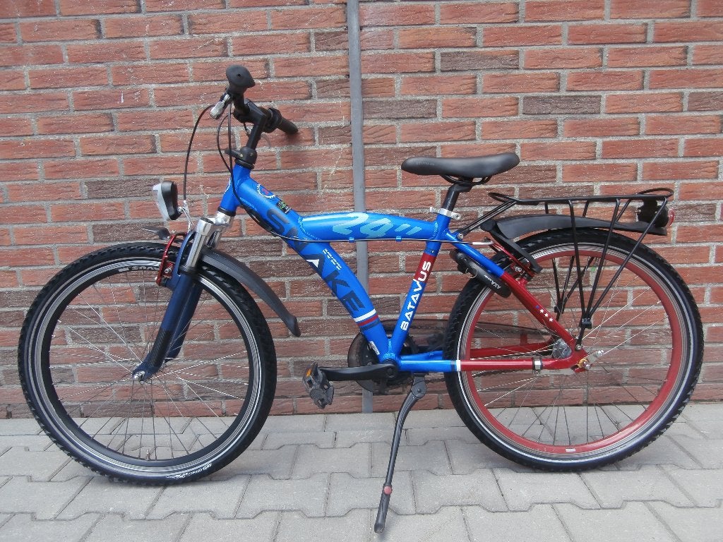 Mooie Batavus Snake 24 inch met 3 versnellingen. Blauw-rood, Ophalen, Terugtraprem, Batavus, Handrem