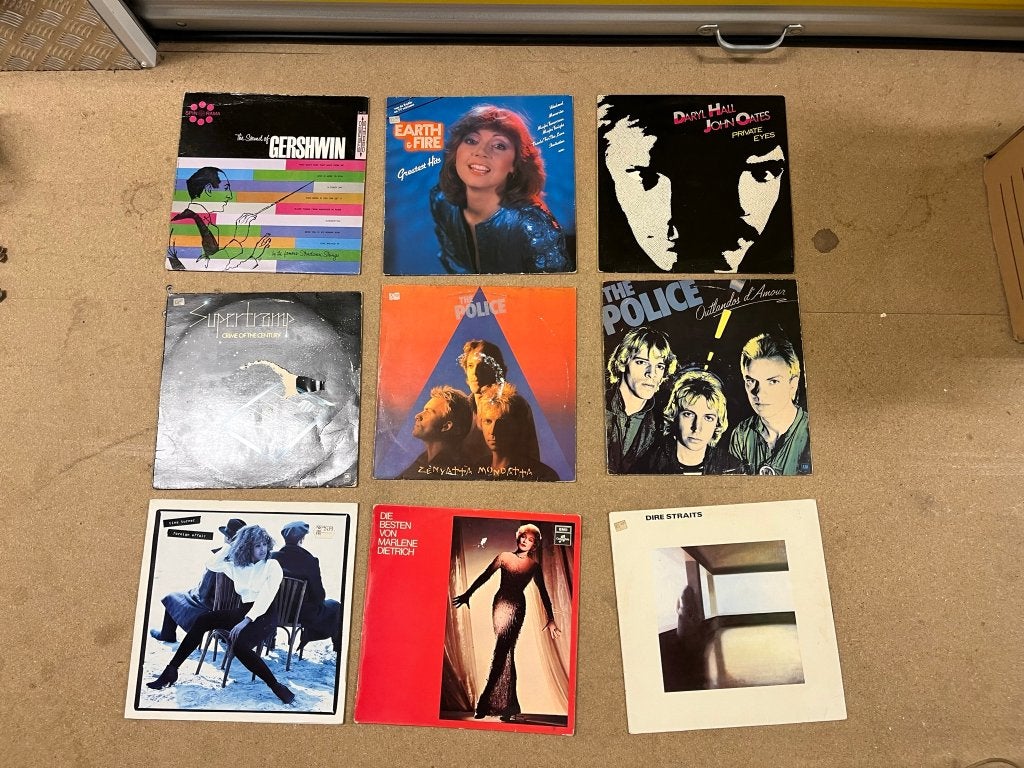 Grote partij 300 LP's + 300 singles – 30 jaar opgeslagen, Ophalen, Gebruikt, Pop, LP