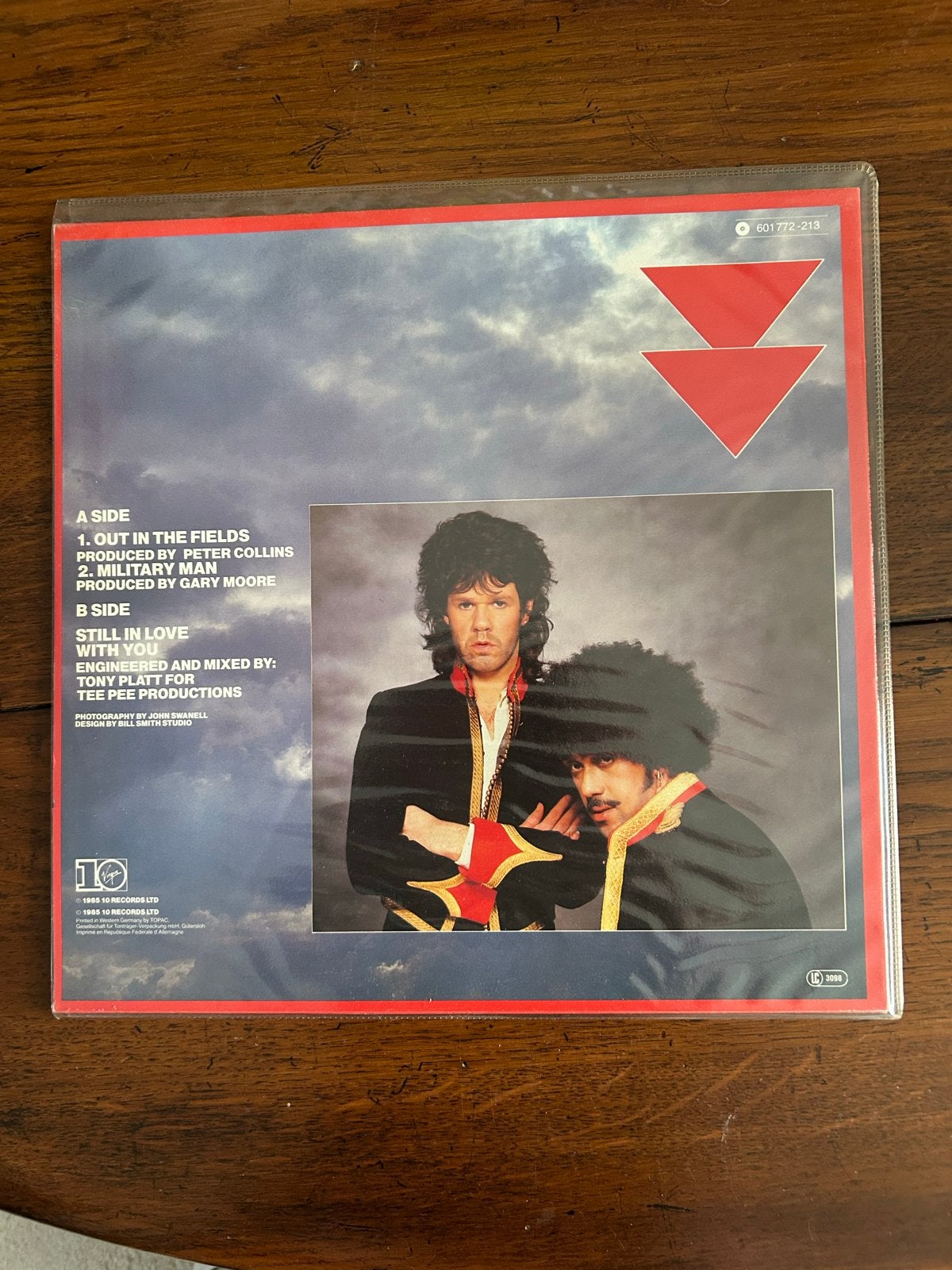 Gary Moore & Phil Lynott - Out In The Fields (Single), Gebruikt, Originele persing, 7 inch, Ophalen of Verzenden