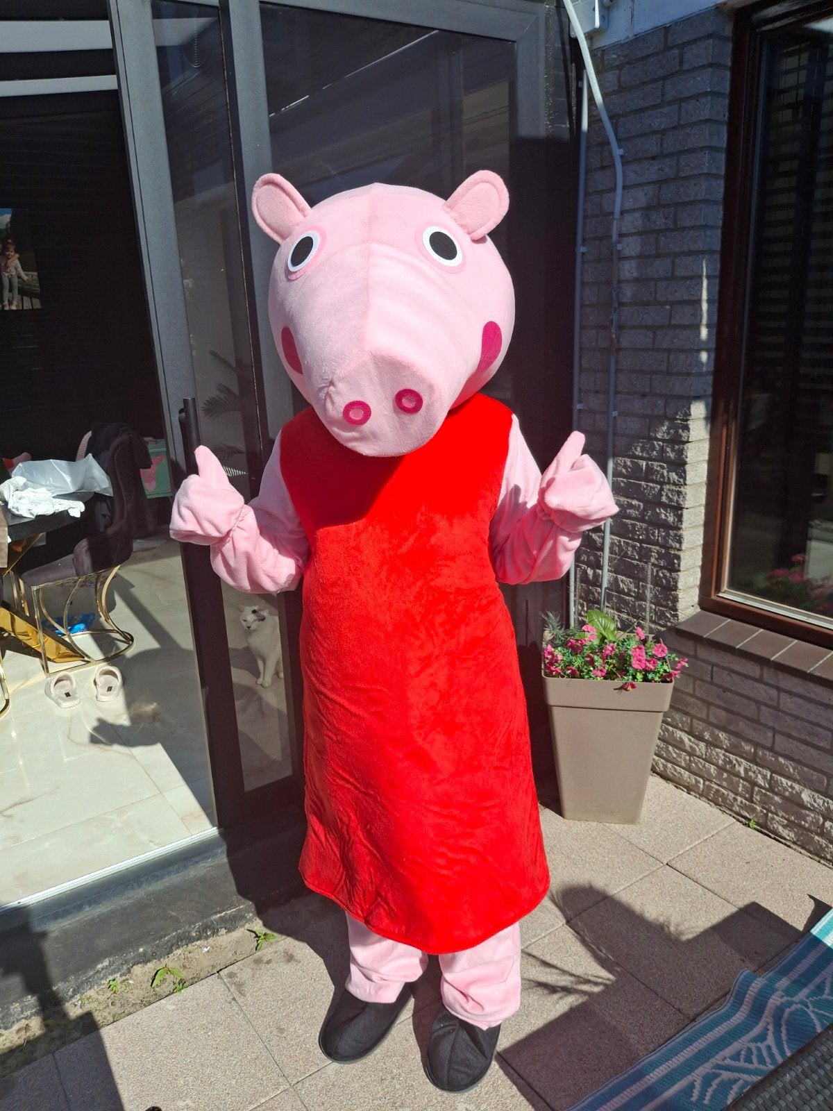 Peppa pig mascotte te huur, Ophalen, Zo goed als nieuw, Overige