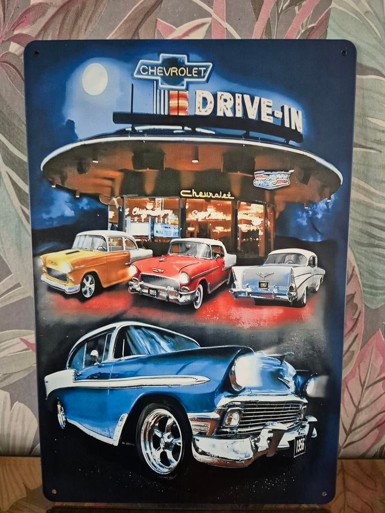 Chevrolet reclamebord, Verzamelen, Merken en Reclamevoorwerpen, Ophalen of Verzenden, Nieuw, Reclamebord