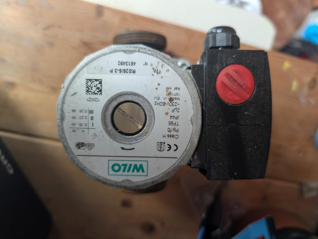 Pomp voor vloerverwarming (3x), Ophalen