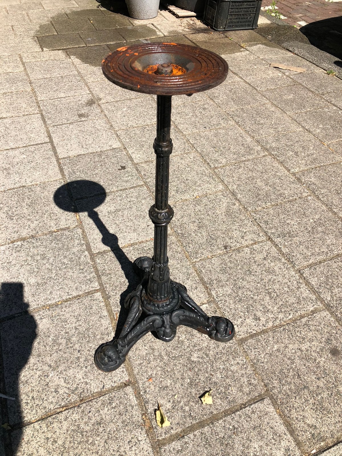 Terrastafel frame, Tuin en Terras, Tuintafels, Ophalen, Gebruikt, Rond, Metaal