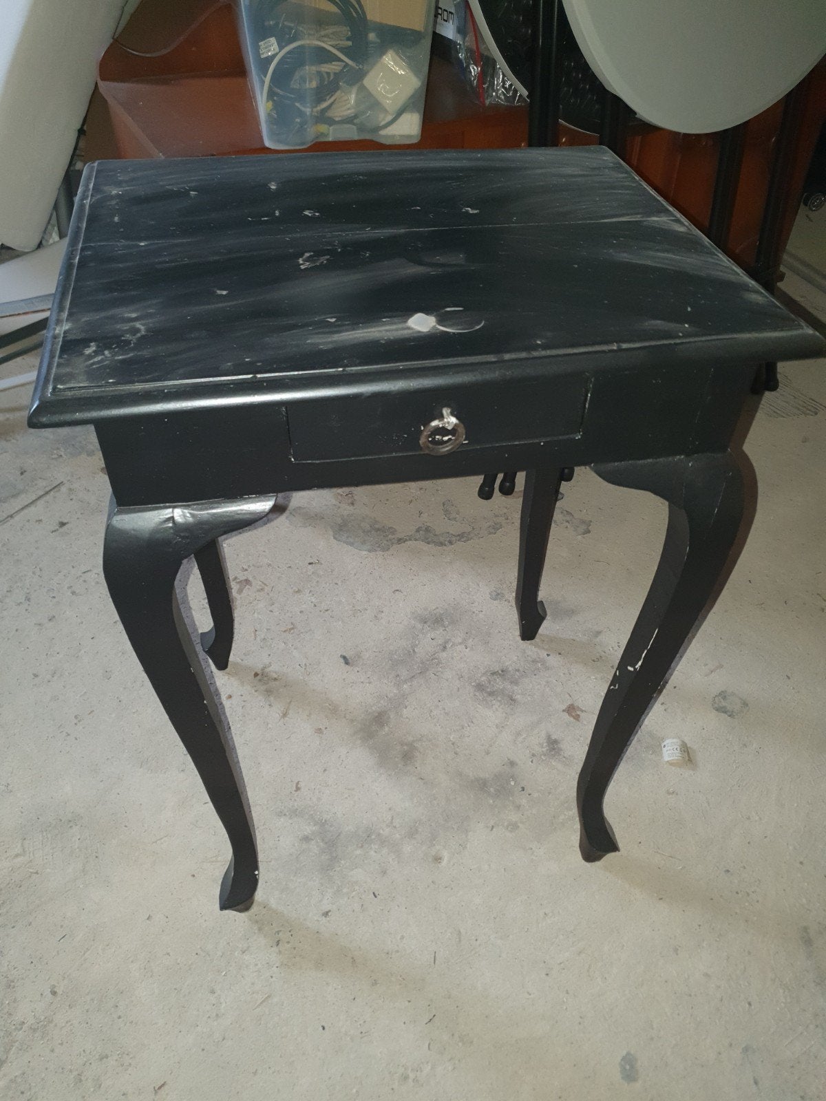 Queen Ann tafel / kastje met 1 lade, Ophalen