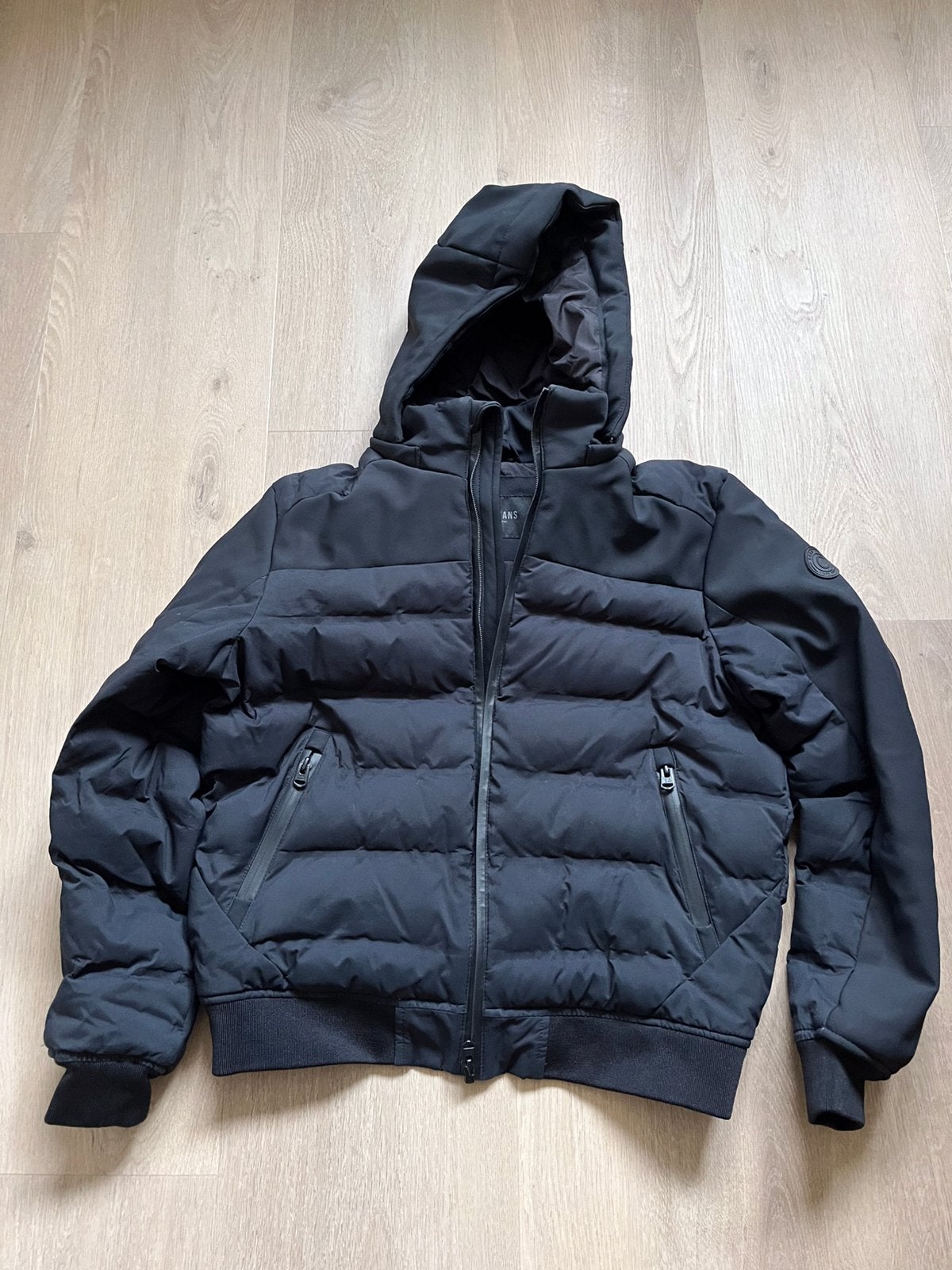 Winterjas Cars zwart maat 152, Ophalen of Verzenden, Zo goed als nieuw, Jongen, Jas