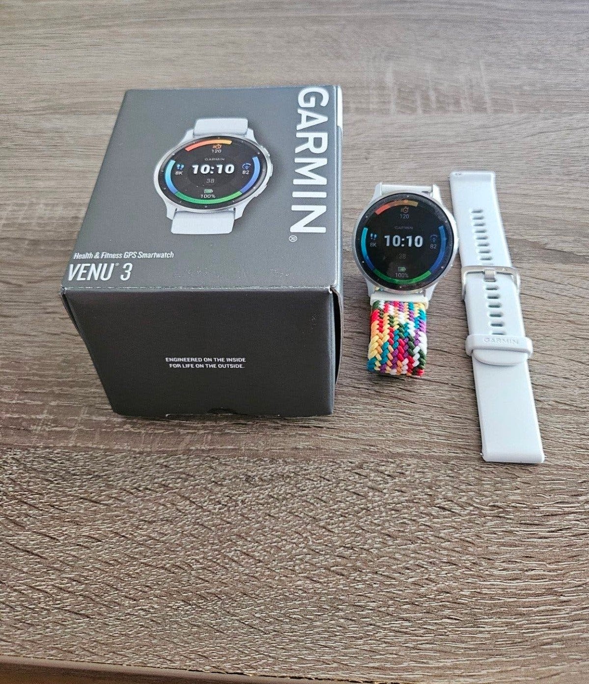 Garmin Venu 3-45mm, Ophalen, Wit, Garmin, Nieuw