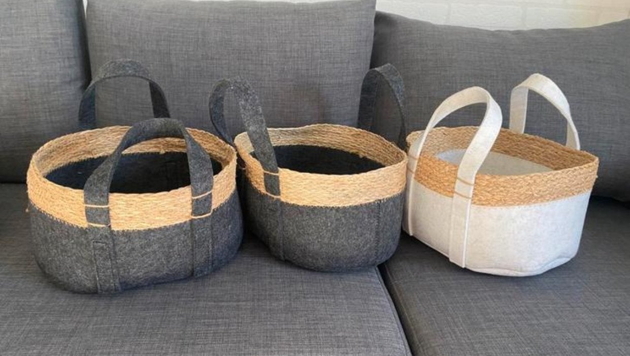 3 mandjes, Ophalen of Verzenden, Zo goed als nieuw, Rond, Minder dan 30 cm