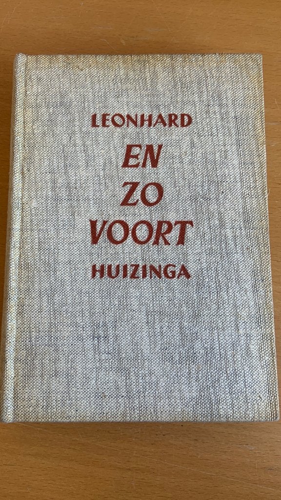 En zo voort - Leonhard Huizinga, Ophalen of Verzenden