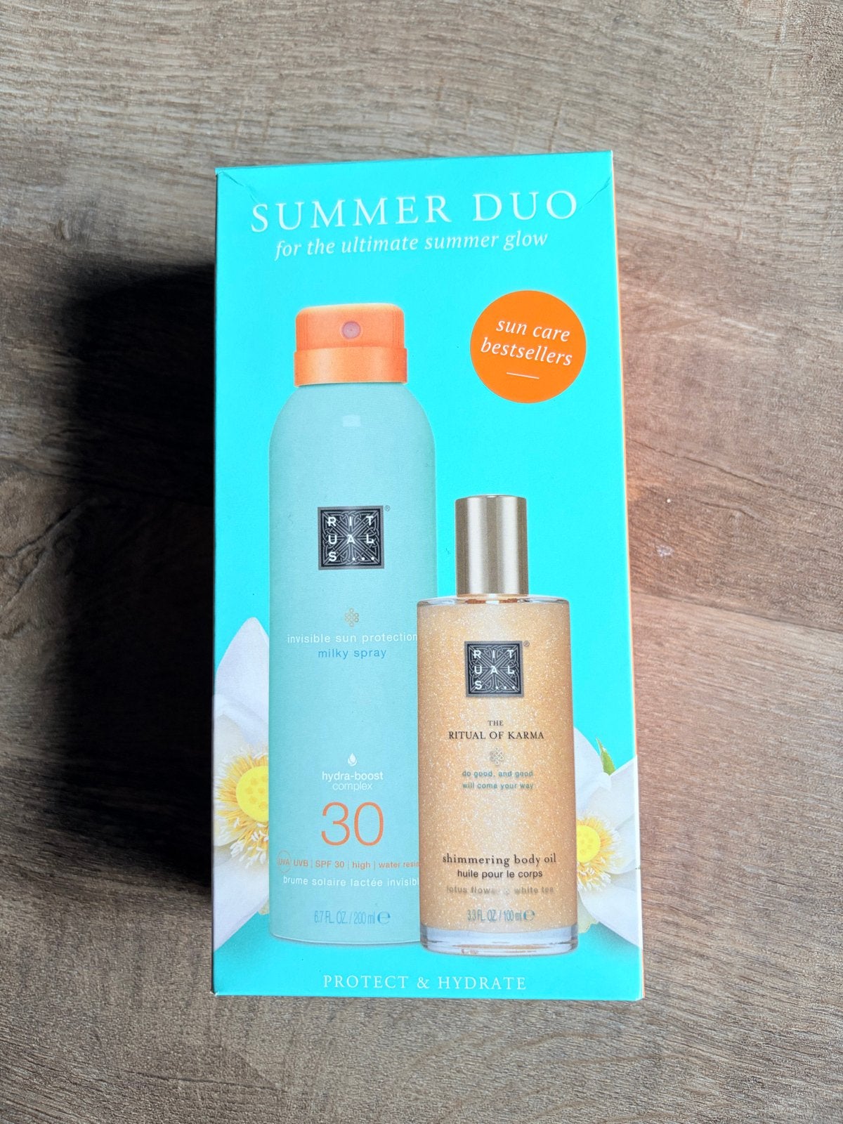 Rituals Summer Duo: Zonnespray SPF 30 & Shimmering Body Oil, Sieraden, Tassen en Uiterlijk, Uiterlijk | Lichaamsverzorging, Ophalen