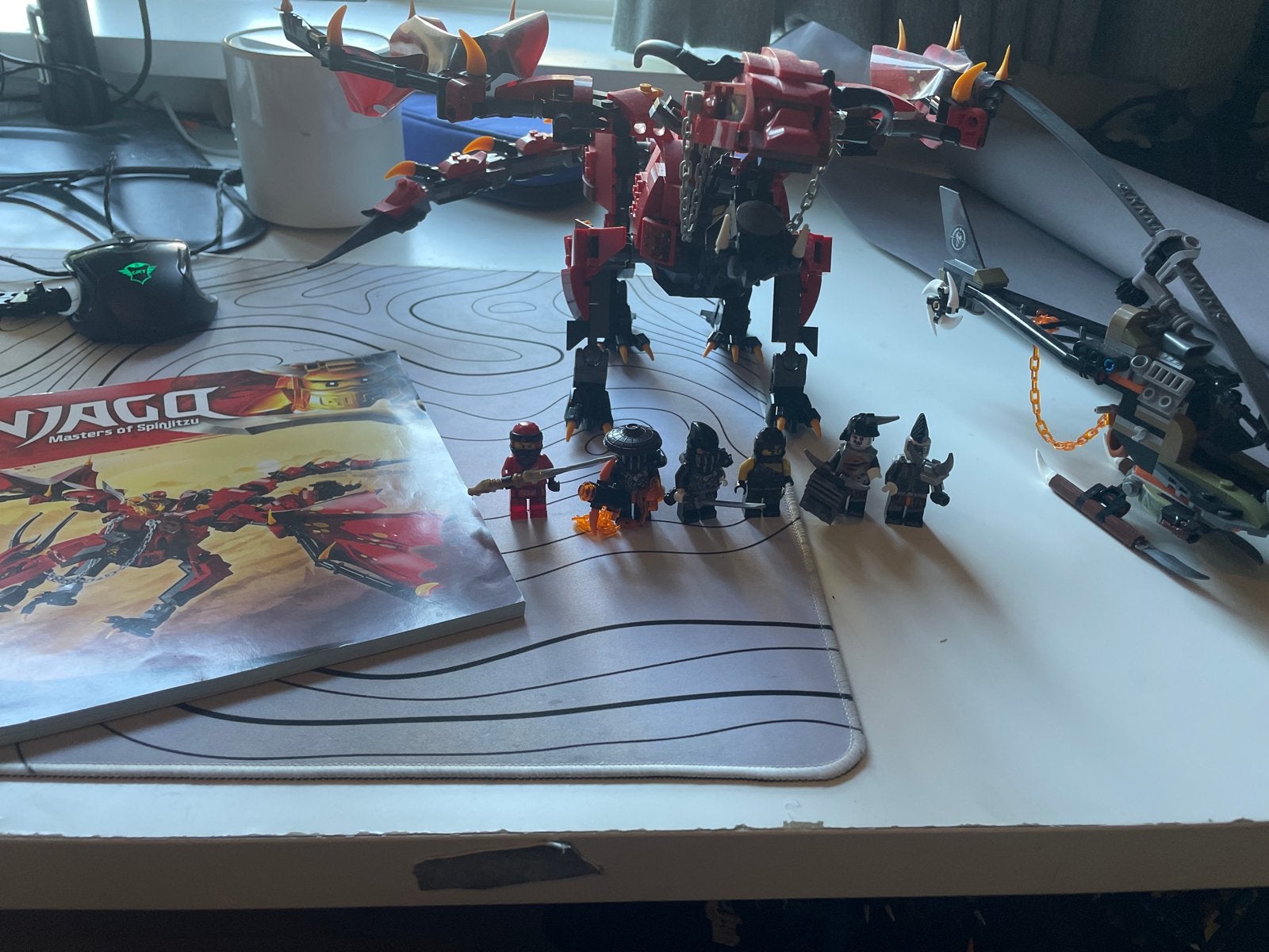 Lego Ninjago 70653 Draak en Helikopter - 100% Compleet, Ophalen of Verzenden, Gebruikt, Overige merken