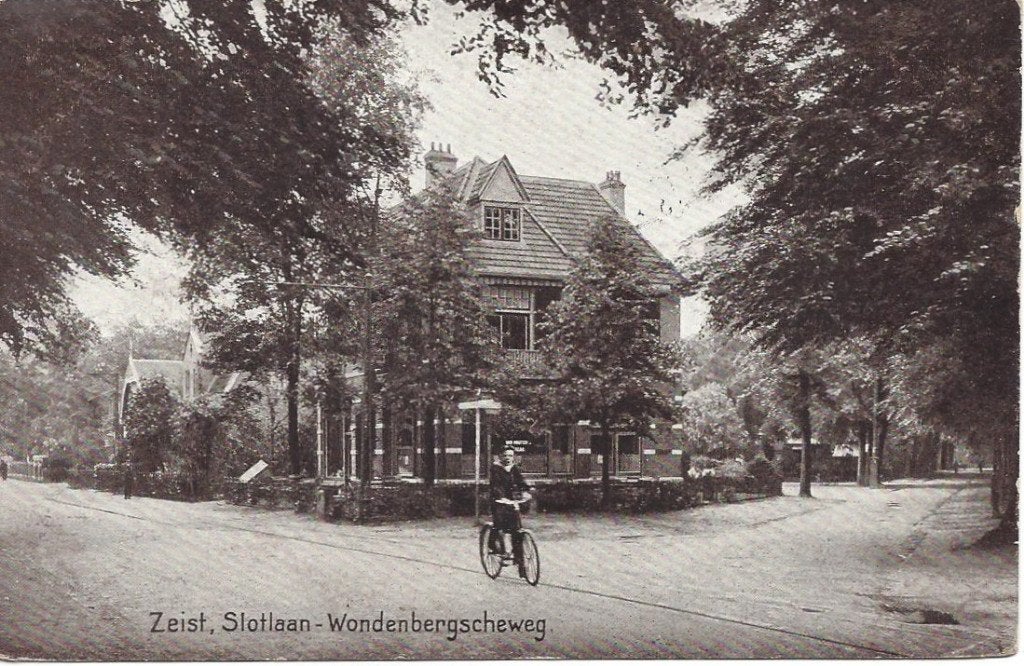 Zeist (Utr.) Slotlaan-Wondenbergscheweg, Volk, gelopen 1914, Ophalen of Verzenden, Voor 1920, Gelopen, Utrecht