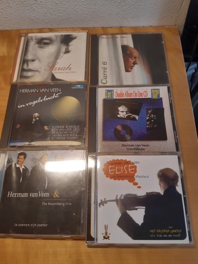CD's van Herman van Veen, 17 stuks, Ophalen of Verzenden, Gebruikt, Cabaret of Kleinkunst, Album