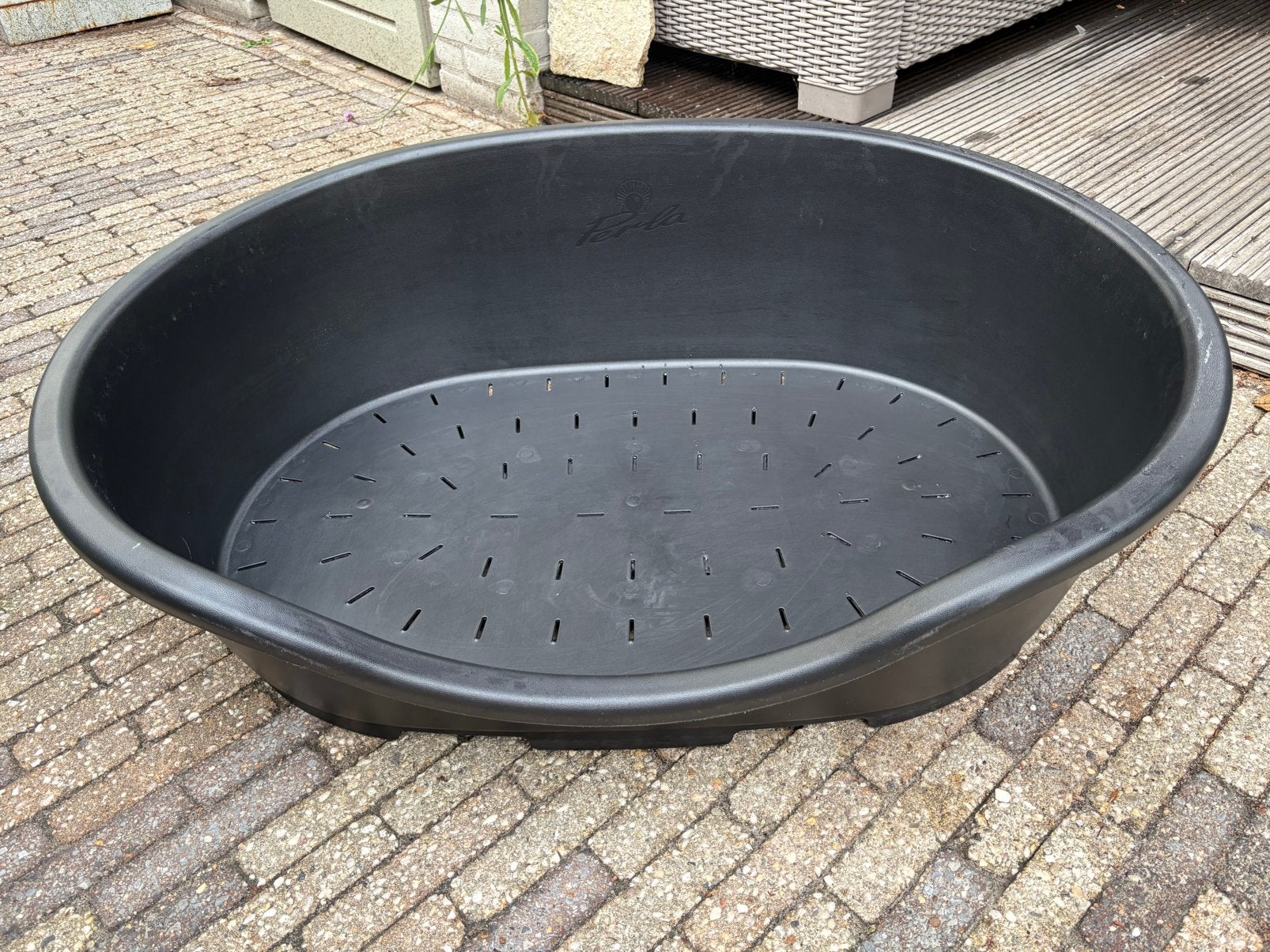 Grote kunstof hondenmand extra large. PERLA., Ophalen, Zo goed als nieuw, Overige