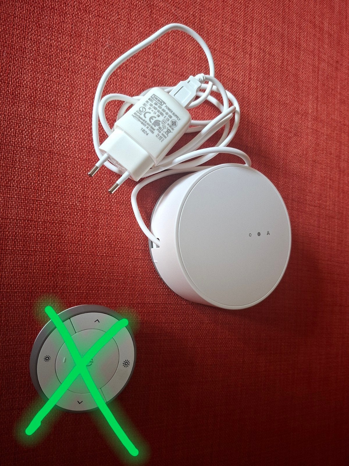 Ikea Tradfri Bridge zonder afstandsbediening, Wit, Kunststof, Smart home compatibel, Zo goed als nieuw
