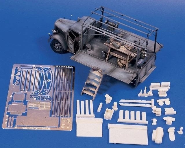 Verlinden Productions 1/35 Kfz.305 Opel Blitz Resin Kit, Hobby en Vrije tijd, Modelbouw | Auto's en Voertuigen, Overige merken