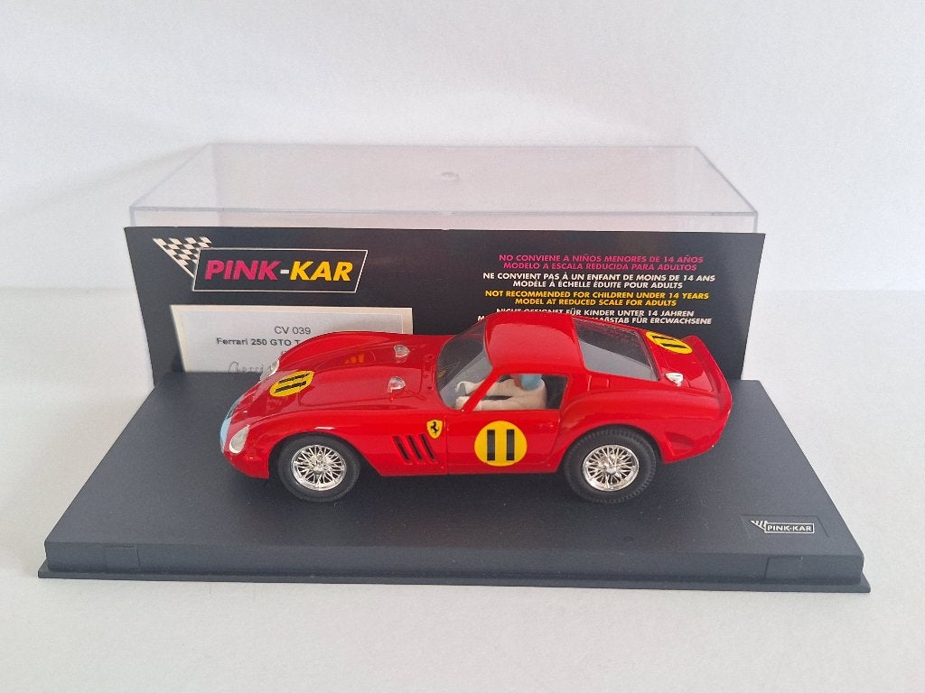 Pink Kar Ferrari 250 Gto T.Trophy 1963 CV039, Kinderen en Baby's, Speelgoed | Racebanen, Overige merken, Racebaan, Ophalen of Verzenden